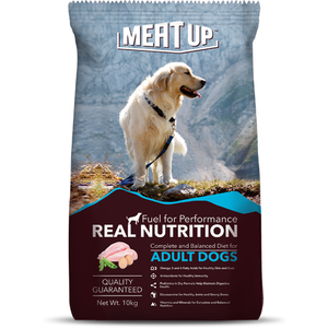 Meat Up Adult Dog Food, 10 kg (Buy 1 Get 1 Free)