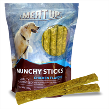 Load image into Gallery viewer, Meat Up Munchy Sticks, Chicken Flavour, Dog Treats, 700 g (Buy 1 Get 1 Free)

