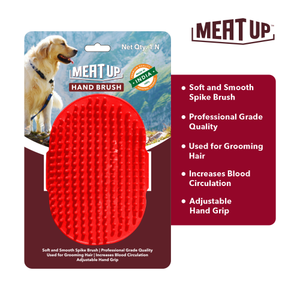 Meat Up Hole Ball Toy+Chew Bone Toy,5 inches+Grooming Hand Brush+Chicken Sticks 100g(Buy1Get1Free)+Adult Dog Food, 1.2 kg(Buy1Get1Free)