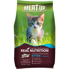 Load image into Gallery viewer, Meat Up Kitten(1-12 months) Dry Cat Food, Ocean Fish, 1.2kg (BUY 1 GET 1 FREE)
