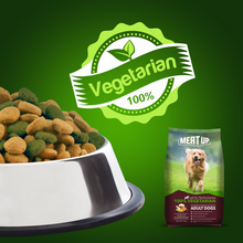 Load image into Gallery viewer, Meat Up 100% Vegetarian Adult Dog Food, 3kg (Buy 1 Get 1 Free)
