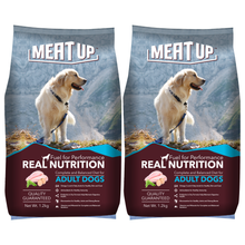 Load image into Gallery viewer, Meat Up Adult Dog Food, 3 kg (Buy 1 Get 1 Free)
