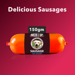 Meat Up Real Chicken Sausag,150gm per Sausage ( BUY 1 GET 1 FREE)