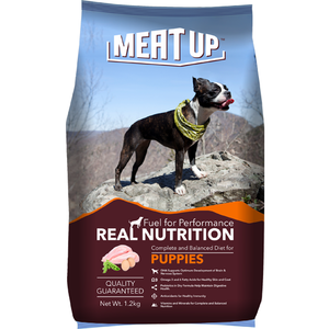 Meat Up Puppy Dog Food, 1.2 kg (Buy 1 Get 1 Free)