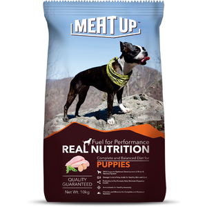 Meat Up Puppy Dog Food, 10 kg (Buy 1 Get 1 Free)