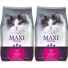 Load image into Gallery viewer, Maxi Persian Adult(+1 Year) Dry Cat Food, Ocean Fish, 1.2 kg (Buy 1 GET 1 FREE)
