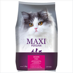 Maxi Persian Adult(+1 Year) Dry Cat Food, Ocean Fish, 1.2 kg (Buy 1 GET 1 FREE)