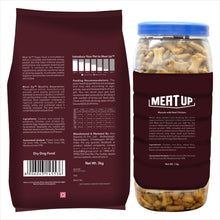 Load image into Gallery viewer, Meat Up Puppy Dog Food, 3 kg + Chicken Flavour Dog Biscuit, Dog Treats , 1kg Jar (Buy 1 Get 1 Free)
