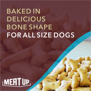 Meat Up Mutton Flavour, Real Chicken Biscuit, Dog Treats -500g Jar (Buy 1 Get 1 Free)