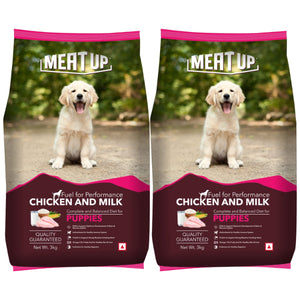 Meat Up Chicken & Milk Puppy Dry Dog Food (Buy 1 Get 1 Free)