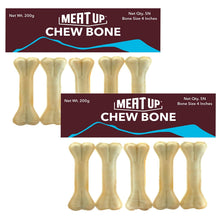 Load image into Gallery viewer, Meat Up Pressed Chew Bones, Dog Treats, 4 inches, 200g (Buy 1 Get 1 Free), 200 g
