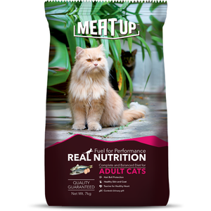 Meat Up Adult Cat Food ,7 kg (Buy 1 Get 1 Free )