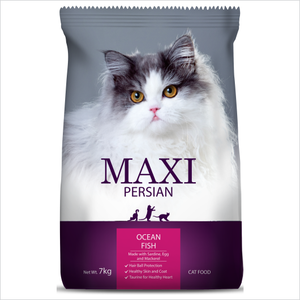 Maxi Persian Adult(+1 Year) Dry Cat Food, Ocean Fish, 7 kg (Buy 1 GET 1 FREE)