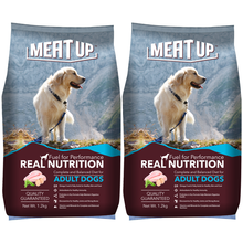 Load image into Gallery viewer, Meat Up Adult Dog Food, 1.2 kg (Buy 1 Get 1 Free)
