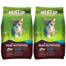 Load image into Gallery viewer, Meat Up Kitten(1-12 months) Dry Cat Food, Ocean Fish, 1.2kg (BUY 1 GET 1 FREE)
