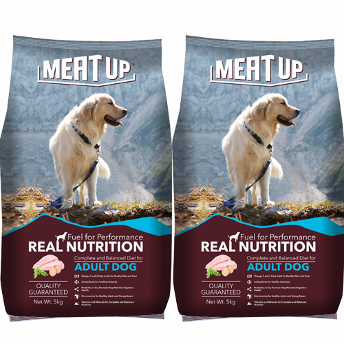 Meat Up Adult Dog Food, 5 kg (Buy 1 Get 1 Free)