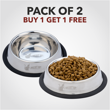 Load image into Gallery viewer, Meat Up Stainless Steel Cat Feeding Bowl (Buy 1 Get 1 Free), 225ml
