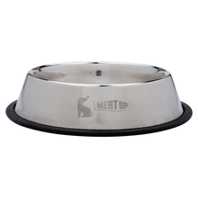 Load image into Gallery viewer, Meat Up Stainless Steel Dog Feeding Bowl Medium (Buy 1 Get 1 Free), 700ml
